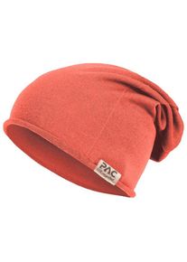 P.A.C. Nature Merin 100% Recycled Merino Beanie M&uuml;tze Herren Alltag (Gr One Size |rot)