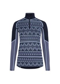 KARI TRAA Malia Half Zip Merinounterwäsche Damen (Gr XS |blau)