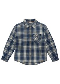 Minymo Shirt L/S Check Hemd Kinder (Gr 140 |grau/blau)