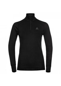 Kunstfaserunterwäsche Odlo Top Turtle Neck L/S Half Zip Active Warm Damen (Gr XS |schwarz)