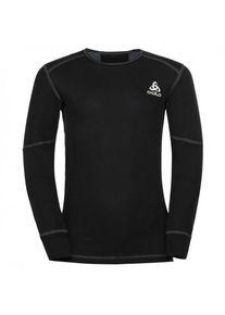 Odlo Base Layer Top Crew Neck L/S Active X-Warm Kunstfaserunterwäsche Kinder (Gr 116 |schwarz)