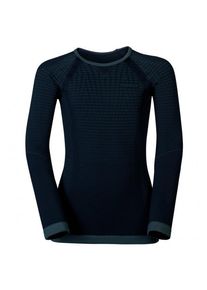 Odlo BL Top Crew Neck L/S Performance Warm Kunstfaserunterwäsche Kinder (Gr 140 |schwarz/blau)