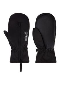Jack Wolfskin Easy Zip Mitten Handschuhe Kinder (Gr 128 |schwarz)