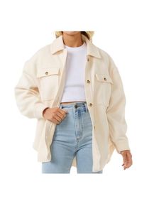 Rip Curl High Tide Fleece Shacket Fleecejacke Damen (Gr M |beige)