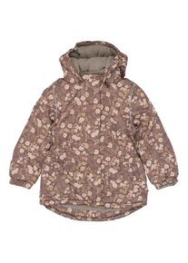 Mikk-line Winter Jacket Waist AOP Winterjacke Kinder (Gr 110 |braun |wasserdicht)
