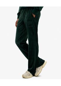 Superdry Damen Country Club Velour Jogginghose Green - Gr&ouml;&szlig;e: 34 212353110026027E028