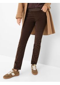Raphaela by Brax Damen Cordhose Style PAMINA MARRONE, dunkelbraun, Gr. 52K
