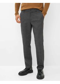 Eurex By Brax Herren Flatfronthose Style THILO CHECK GREY, dunkelgrau, Gr. 56