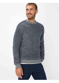 Brax Herren Strickpullover Style ROB universe, Blau, Gr. XXL