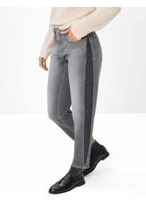 Brax Damen Five-Pocket-Hose Style MILEY S USED LIGHT GREY, denim grau, Gr. 44K