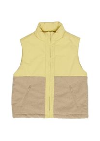 Mazine Fabric Blocking Vest Fleeceweste Damen (Gr XS |beige)