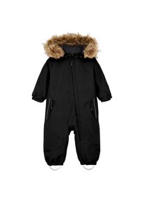 Color Kids Babys Coverall with Fake Fur Overall Kinder (Gr 74 |schwarz |wasserdicht)