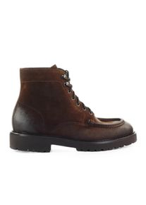 Doucals Doucal's Stiefel - Dark Brown Su&egrave;de Combat Boot - Gr. 44 (EU) - in Braun - f&uuml;r Damen