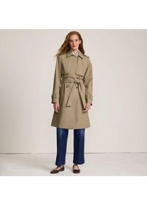 LANDS' END Wasserdichter Trenchcoat, Damen,  Braun, Polyester, by Lands' End