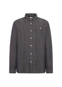 KnowledgeCotton Apparel Zig-Zag Twill Structure Shirt Hemd Men (Gr M |grau)
