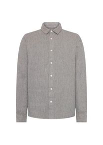 KnowledgeCotton Apparel Regular Fit Dobby Look Shirt Hemd Men (Gr M |grau)