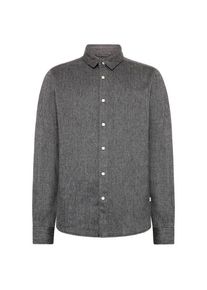 KnowledgeCotton Apparel Regular Fit Dobby Look Shirt Hemd Herren (Gr S |grau)