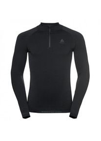 Odlo Base Layer Top Turtle Neck L/S Half Zip Performa Kunstfaserunterwäsche Herren (Gr XXL |schwarz)
