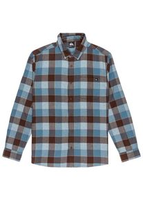 Hemd Quiksilver Motherfly Plaid L/S Shirt Herren (Gr L |grau)