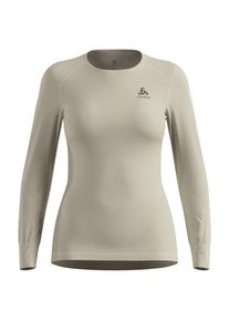Odlo BL Top Crew Neck L/S Active Warm Eco Kunstfaserunterwäsche Damen (Gr 3XL |beige/grau)