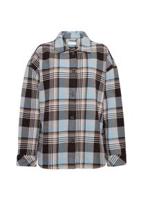 Bluse KnowledgeCotton Apparel Heavy Flannel Check Damen (Gr S |grau)