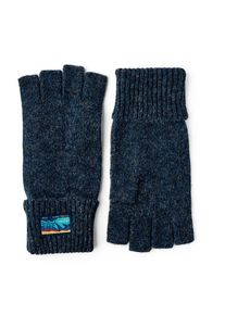Hestra Raggwool Half Finger Handschuhe (Gr 8 |blau)