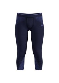 Kunstfaserunterwäsche Odlo Base Layer Bottom 3/4 Performance Warm Blackcomb Herren (Gr L |blau)