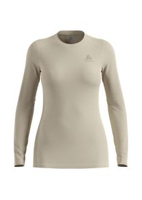 Odlo Merino 160 Bl Top Crew Neck L/S Merinounterwäsche Women (Gr XL |beige/grau)