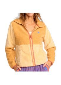 Billabong Switchback Zip Fleece Fleecejacke Damen (Gr XL |beige/orange)