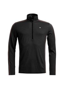 Ortovox 185 RockNWool Zip Neck Merinounterwäsche Herren (Gr S |schwarz)