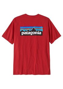 T-Shirt Patagonia P-6 Logo Responsibili-Tee Herren (Gr M |rot)