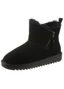 Winterboots Ara "ALASKA Short Zip", Damen, Gr. 38, schwarz (schwarz short zip), Lammfell, Veloursleder, unifarben, Schuhe Winterboots, Stiefel aus echtem Lammfell mit Rei&szlig;verschluss, G-Weite (weit), Topseller