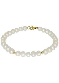 Perlenarmband Firetti "Schmuck Geschenk Gold 585 Armschmuck Armkette Perle", gold (gelbgoldfarben, wei&szlig;), Armb&auml;nder, Damen, 20cm, Gelbgold 585 Perlen, Gelbgold 585, Perlen, Perlenarmband, mit S&uuml;&szlig;wasserzuchtperle