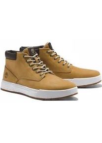 Schn&uuml;rboots Timberland "MAPLE GROVEMID LACE UP SNEAKER", Herren, Gr. 44, gelb (wheat), Leder, Schuhe Schn&uuml;rboots, Winterschuhe, Sneakerboots, Winterboots