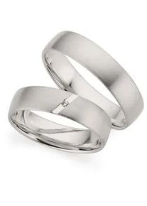 Phoenix Trauring PH&Ouml;NIX "Schmuck Geschenk Silber 925 Trauring Ehering LIEBE versch. Varianten" Gr. 51, silber (silberfarben), Fingerringe, Damen, 51, ohne Brillant, Silber 925 (Sterlingsilber), 5mm, Trauring, Made in Germany - wahlweise mit oder ohne Brillant