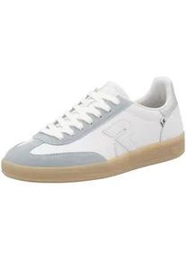 Sneaker Rieker "Rieker Sneaker Glattleder", Damen, Gr. 37, wei&szlig; (blau, wei&szlig;), Glattleder, Schuhe Sneaker