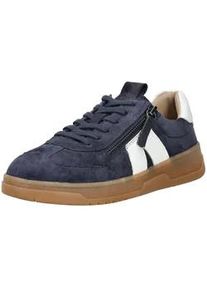 Sneaker Caprice "Caprice Sneaker Leder", Damen, Gr. 37, wei&szlig; (blau, wei&szlig;), Leder, Schuhe Sneaker