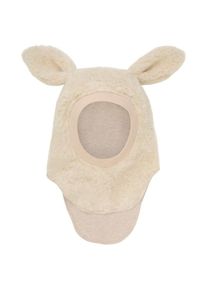 Mütze Huttelihut Balaclava Rabbit Ears Wool Teddy Kinder (Gr 50 cm - 12-24 Months |beige)