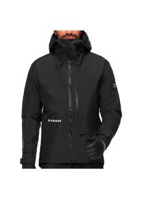 Mammut Eiger Nordwand Advanced Hardshell Hooded Jacket Regenjacke Herren (Gr L |schwarz |wasserdicht)