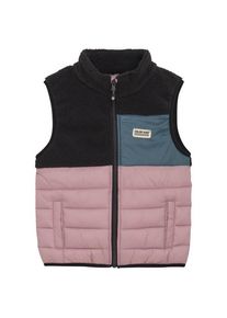 Fleeceweste Color Kids Fleece Waistcoat With Quilt Kinder (Gr 86 |rosa/schwarz)