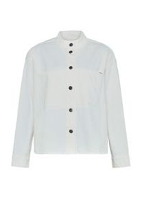 Bluse KnowledgeCotton Apparel Loose Stand Collar Heavy Damen (Gr XL |grau)