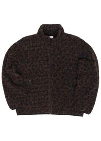 Mazine Printed Sherpa Jacket Fleecejacke Damen (Gr XXL |schwarz)