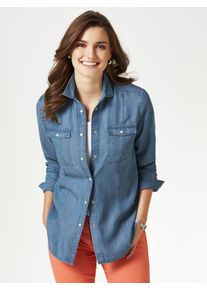 Walbusch Lyocell-Jeansbluse Extraleicht