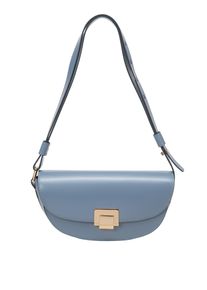 Marc O'Polo MARC O'POLO Damen Umhängetasche "mit edlem Klappverschluss"grau sky, Leder, unifarben, Taschen