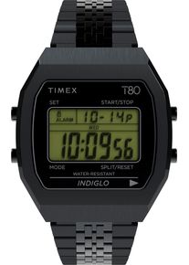 Timex Herren Digitaluhr "Timex LAB Timex 80"schwarz, Armbanduhren, Quarzuhr, Armbanduhr, Herrenuhr,Edelstahlarmband