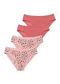 Buffalo Kinder Slip, Gr. 122mauve, leo, Jersey, Obermaterial: 92% Baumwolle, 8% Elasthan (LYCRA), animal-print, unifarben, Unterhosen, mit schmalen