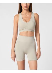 Plein Sport Kinder Lauftop "Logo"72, schwarzgrau, Gr. S, Obermaterial: 53% Polyamid, 37% Polyester, 10% Elasthan, Tops