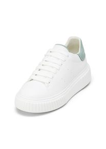 Marc O'Polo MARC O'POLO Damen Sneaker "aus Rindleder", Gr. 39weiß, dusty mint, Obermaterial: 100% Leder, unifarben, Schuhe