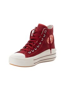 Converse Sneaker "CHUCK TAYLOR ALL STAR MOVE PLATFORM RETRO SPORT", Gr. 41park rot, egret, vermillion rot, Leder, sportlich, Schuhe