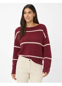 Brax Damen Strickpullover Style LISA mulberry, dunkelrot, Gr. 34